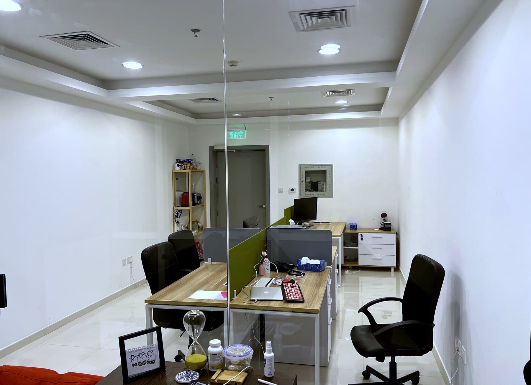 Inside the Darb Productions 3D design office — the workstations where exhibition stands are modelled before fabrication